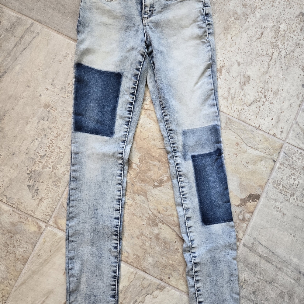 Patchwork jeans 3 skinny